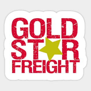 Gold Star Freight Sticker